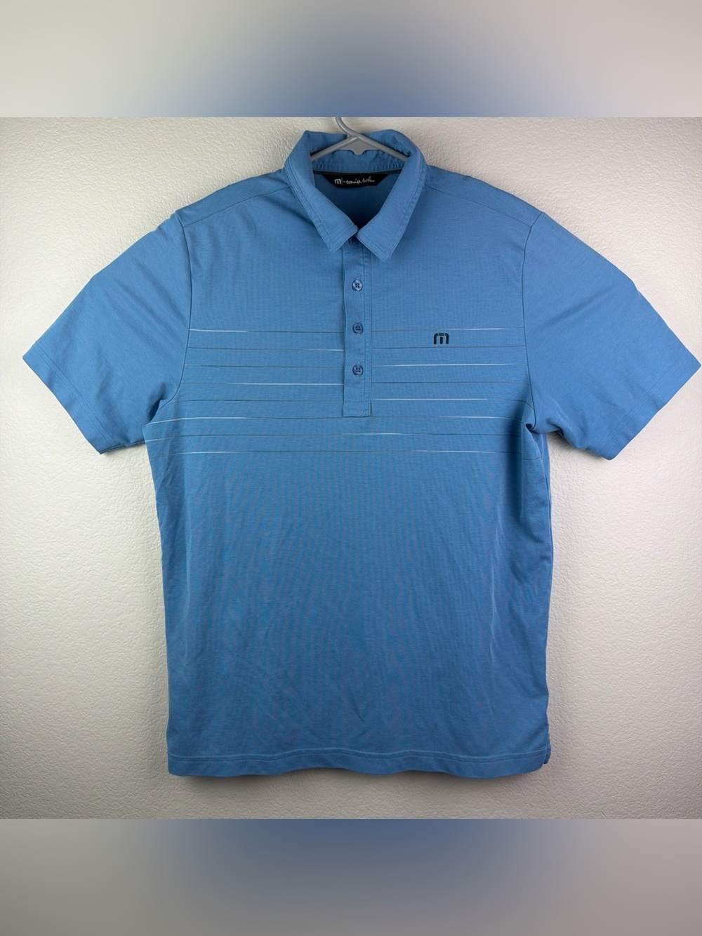 Travis Mathew Polo Shirt Golf Outdoor Blue Men’s Medium